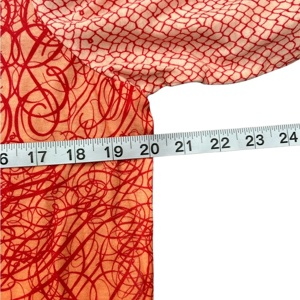 Chico’s Embellished 3/4 Sleeve Geo Print Scoop Neck Top Size 2 | Large (12) - Picture 5 of 6